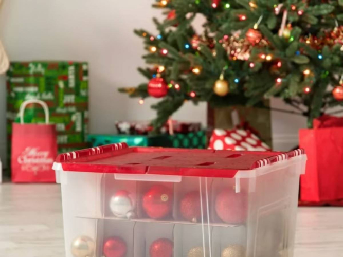 Kerstversiering opbergen